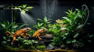 Automatische Beregnungsanlage für Terrarien