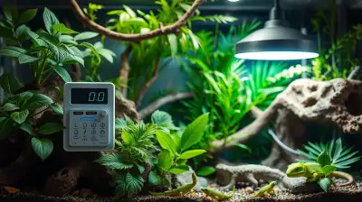 Saisonale Timer-Steuerung für Reptilienterrarien