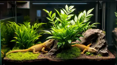 Künstliche Terrarienpflanzen reinigen