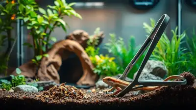 Kot im Reptilienterrarium richtig entfernen