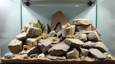 Dramatische Felslandschaften im Terrarium