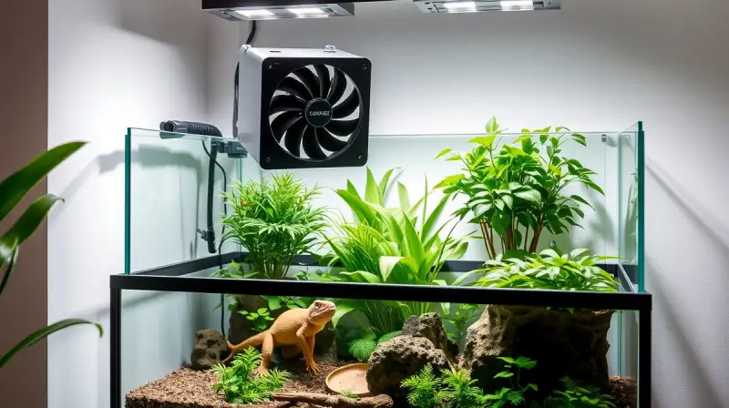Terrarium Lüfter richtig einbauen