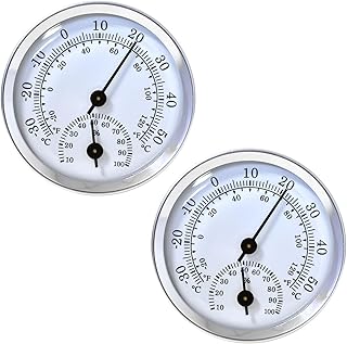 Analoges Thermo-Hygrometer [2 Stück], Analoges Präzisions-Thermo-Hygrometer, Thermometer Hygrom…