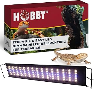 HOBBY Terraristik Terra Fix & Easy LED I dimmbare LED-Beleuchtung für Terrarien I Terrarium Lamp…