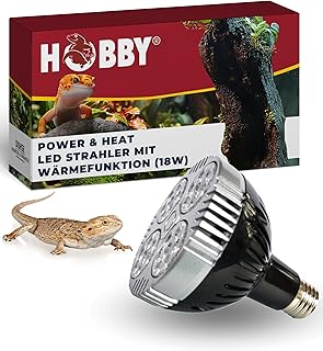 HOBBY Terraristik Power & Heat I 35 W I LED Strahler mit Wärmefunktion für Terrarien I Terrariu…