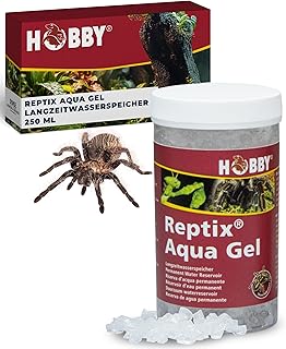 HOBBY Terraristik Reptix Aqua Gel 250 ml I Wasserspeicher für Terrarien I Für Spinnen, Insekten…