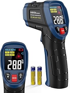 Eventek Infrarot Thermometer, -50°C ~ 600°C Temperaturmessgerät, 0,1-1,0 Einstellbarer Emissio…