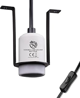 Reptilien Keramik Wärmelampe Lampenfassung, E27 Heiz Lampenfassung Terrarium Lampe, Reptilien Ke…