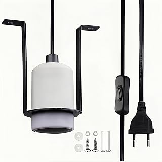 Reptilien Wärmelampe Keramik Lampenfassung, E27 Terrarium Lampe Heizlampen Lampenfassung, UVA UV…