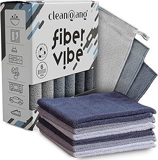 cleangang Microfasertücher Mikrofasertücher 6 Pack, Wiederverwendbare Mikrofasertuch Reinigungs…