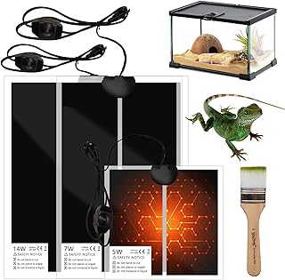 heizmatte Terrarium heizmatte mit Thermostat, Terrarium Heat Mat für Pflanzen/amphibischer/Terra…