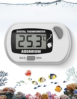 Aquarium Thermometer Kabellos, Mini Wasserthermometer Digital, digitales LCD-Wassertemperatur-The…