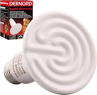 DERNORD Heizlampe E27 Wärmelampe Terrarium – 150W Keramik Heat Emitter Reptilien Dunkelstrahler …