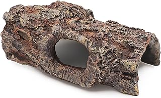AQUA KT Reptilien Hohler Baumstamm Korkrinde Leopard Geckos Eidechsen Schlangen Klettern für Rep…