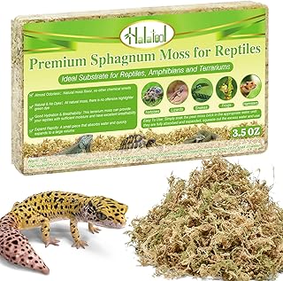 Halatool 100g Sphagnum Moos für Reptilien Terrarium & Kleintierbedarf, ideal als Streu, Substrat…