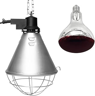 NCC-Licht Aufzuchtleuchte Wärmelampe Wärmestrahler Infrarot Rotlicht BR125 250W Rot für Tiere …