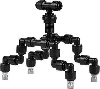 SWAWIS Reptilien Fogger Vierstrahlige Düse, 360° Verstellbarer Reptilien Fogger Mist Sprinkler,…