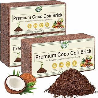 Halatool 27L kokoserde für Pflanzen，Erde aus Kokosfasern，mit niedrigem EC-Wert & ausgegliche…