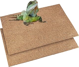 N Nagerteppich.de Reptilien Teppich für Terrarium 60×40 cm, 2er Set, Kokosmatte aus Kokosfaser i…