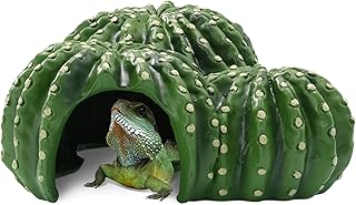 Navaris Reptilien-Versteck – Schildkrötenhaus – Terrarium Deko Kaktus – Terrarium Zubehör – Sch…