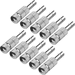 ATOPLEE 10pcs 0,3 mm Niederdruck Messing Nebeldüsen Mit Filterfunktion für Kühlsystem Luftbefe…