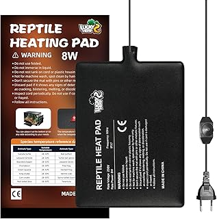 LUCKY HERP Heizmatte Terrarium 8W, Reptilien Terrarium Heizung Regelbar für Aquarienheizkissen, …