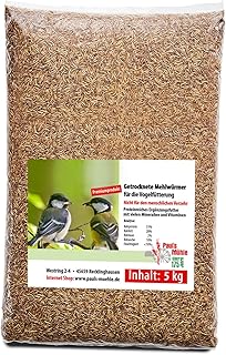 Paul’s Mühle Mehlwürmer getrocknet 5 kg Premiumqualität
