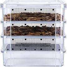 Mehlwurm Zuchtset – 4-lagiges Mesh Zucht Set – Aufzuchtstation für Mehlwürmer – für Reptilien,…