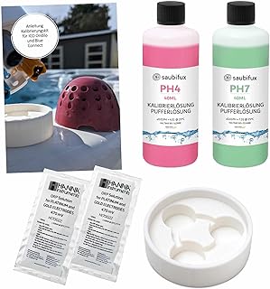 Kalibrierung Set für ICO Sonden mit pH 4, pH 7, ORP 470 mV, kompatibel mit ICO SPA und Pool sowi…