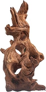 emours Poröses natürliches Treibholz für Aquarium, Aquascaping-Treibholz mit Löchern, handver…