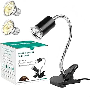 Aquarium Schildkröte Wärmelampe Terrarium, Reptilien UVA UVB Lampe 50W 2Stück Glühbirne, E27 …