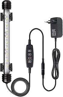 VARMHUS Tauchen Aquarium Licht,Aquarium LED Beleuchtung mit Timer Auto On/Off Dimm-Funktion,3 Lic…