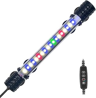 VARMHUS Tauchen Aquarium Licht,Aquarium LED Beleuchtung mit Timer Auto On/Off Dimm-Funktion,3 Lic…