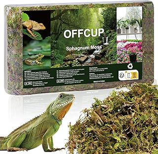 OFFCUP Sphagnum Moos, 500g Prämie Sphagnummoos für Pflanzen Terrarium Natürlich Terrarienmoos …