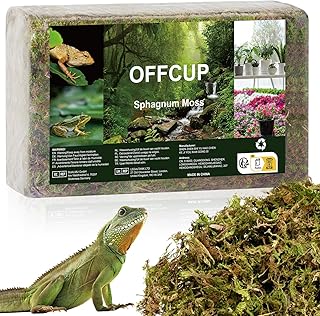 OFFCUP 500g Sphagnum Moos, Prämie Sphagnummoos für Pflanzen Terrarium Natürlich Torfmoos für …