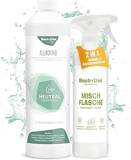 BactoDes – Clean Allround NEUTRAL probiotischer Allzweckreiniger 1L Konzentrat mit Sprayflasche -…