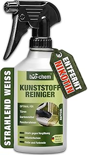 bio-chem Kunststoffreiniger 500 ml | PVC-Reiniger gegen Nikotin & Rauchgeruch | Fensterrahmen-Rei…