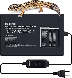 NANEEZOO Reptil Heizmatte – Terrarium Reptilienheizmatte Wärmematte für Reptilien Gecko Schildk…
