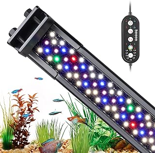 hygger Clip On Aquarium Beleuchtung, Vollspektrum Aquarium LED Beleuchtung,18W 24/7 Beleuchtungs …