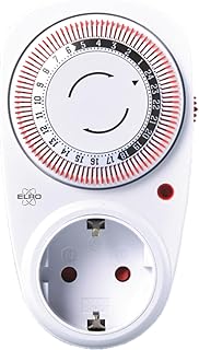 ELRO TI1500 Mechanische Zeitschaltuhr | Kompakt |15 Minuten Schaltzeit | Bis zu 3600W | Innenbere…