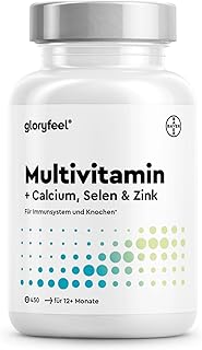 Multivitamin Tabletten – wertvolle Mineralstoffe & alle A-Z Nährstoffe im Komplex – über 1 Jahr…
