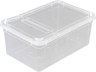 Transparente Kunststoffbox,Aufzuchtbox für Insekten aus Kunststoff Insektenbeobachtungs Box,Rept…