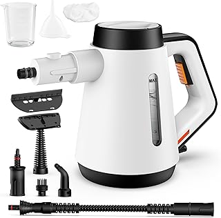 Fippesax Handdampfreiniger, 400 ml Druck-Mehrzweckdampfreiniger mit 9-teiligem Zubehör, chemikal…