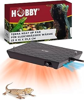 Hobby Heat Up Fan 30 W I Terrarium Heizlüfter I Gleichmäßige Wärme & Luftzirkulation für Rep…