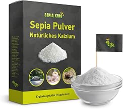 Sepia King – Sepia-Pulver – Kalzium für Schildkröten, Bartagame, Reptilien – gemahlene Sepiasch…