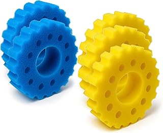 5X Filterschwämme für Kammerfilter CPF-20000 | Ersatzschwämme Set (2X Grob, 3X Fein) | Ø 36 c…