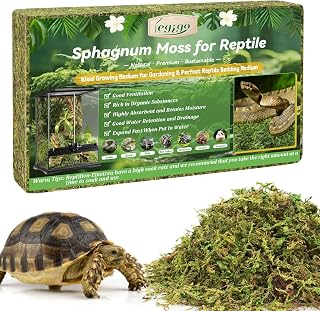 Legigo 100g Sphagnum Moos für Reptilien, Natürliches Reptilienmoos, Terrarium, Moossubstrat, Sc…