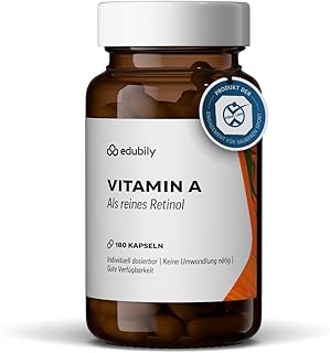 edubily® Vitamin A Retinol – Vitamin A Kapseln als Retinol für die tägliche Ergänzungsroutine…