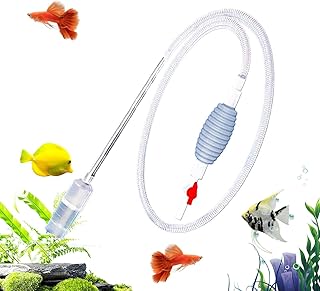 Aquariumreiniger – 80 g Siphon Aquarium-Kiesreiniger | 2,8 m PP-Reinigungsmittel, geeignet für…