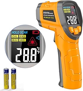 Eventek Infrarot Thermometer, -50°C ~ 600°C Temperaturmessgerät, 0,1-1,0 Einstellbarer Emissio…